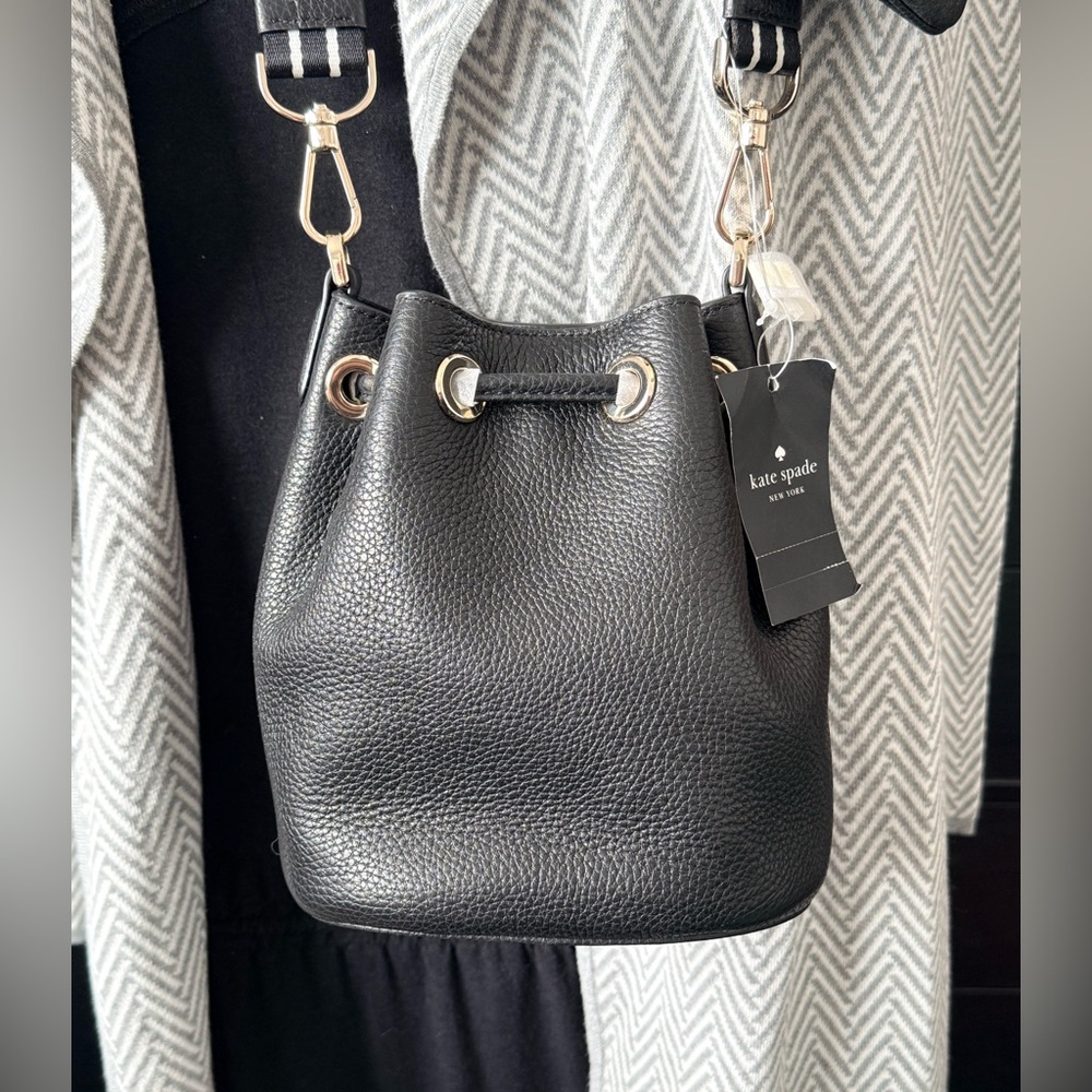 New Kate Spade Mini Bucket bag Rosie in Black - Picture 5 of 10
